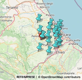 Mappa Contrada Fiorano, 65014 Loreto Aprutino PE, Italia (9.6145)