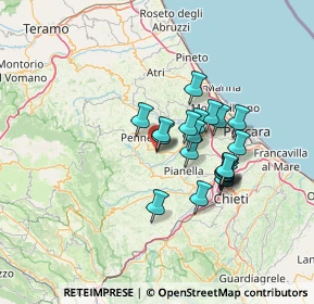 Mappa Contrada Fiorano, 65014 Loreto Aprutino PE, Italia (11.0955)