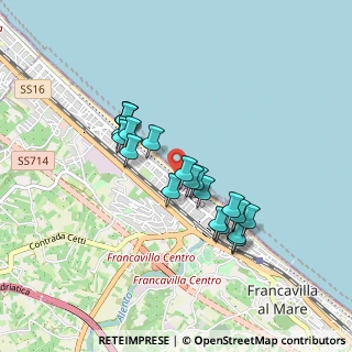 Mappa Via Sangro, 66023 Francavilla al Mare CH, Italia (0.7715)