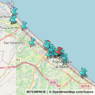 Mappa Via Sangro, 66023 Francavilla al Mare CH, Italia (2.044)