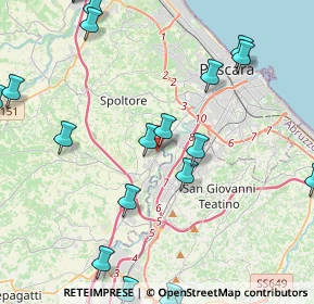 Mappa Via Liri, 65010 Spoltore PE, Italia (6.029)