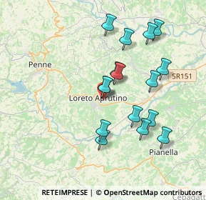 Mappa Salita S. Pietro, 65014 Loreto Aprutino PE, Italia (3.60313)