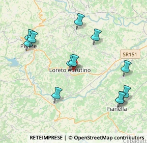 Mappa Salita S. Pietro, 65014 Loreto Aprutino PE, Italia (4.575)