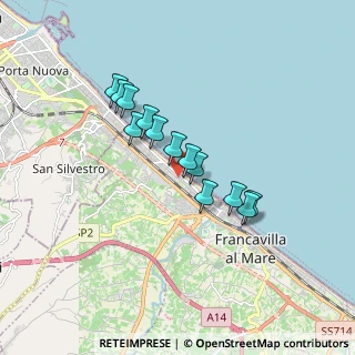Mappa Viale Maiella, 66023 Francavilla al Mare CH, Italia (1.40769)
