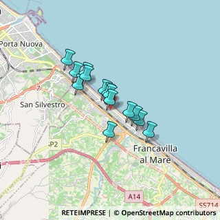Mappa Viale Maiella, 66023 Francavilla al Mare CH, Italia (1.20143)