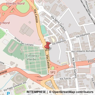 Mappa Via Cassia Nord, 91, 01100 Viterbo, Viterbo (Lazio)