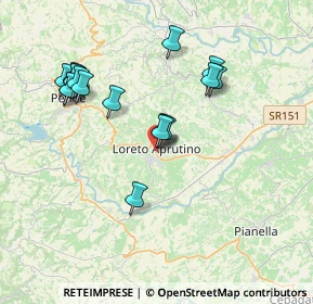 Mappa Via Martiri Angolani, 65014 Loreto Aprutino PE, Italia (3.97778)