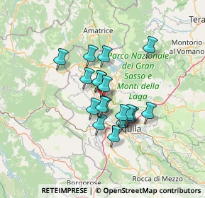 Mappa Via della Caserma, 67017 Pizzoli AQ, Italia (10.13263)