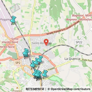 Mappa Via dei Tarquini, 01100 Viterbo VT, Italia (1.52083)