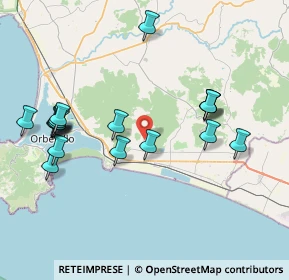 Mappa Strada del Giardino, 58015 Orbetello GR, Italia (8.81389)