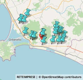 Mappa Strada del Giardino, 58015 Orbetello GR, Italia (6.17)