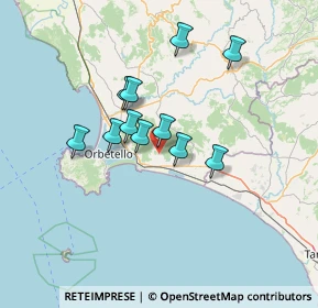 Mappa Strada del Giardino, 58015 Orbetello GR, Italia (11.08273)