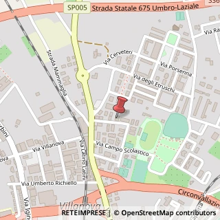 Mappa Via Santa Giacinta Marescotti, 26, 01100 Viterbo, Viterbo (Lazio)