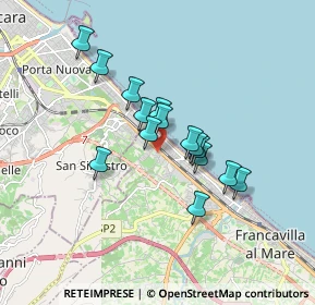 Mappa Via D. Ciampoli, 66023 Francavilla al Mare CH, Italia (1.39267)