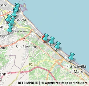 Mappa Via D. Ciampoli, 66023 Francavilla al Mare CH, Italia (2.76)