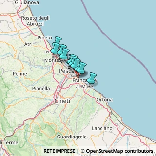 Mappa Via Gennaro Finamore, 66023 Francavilla al Mare CH, Italia (7.68083)