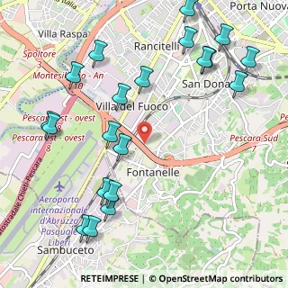Mappa Strada Fosso Cavone, 65129 Pescara PE, Italia (1.3755)