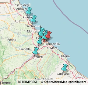 Mappa Str. Colle S. Donato, 65129 Pescara PE, Italia (12.62091)