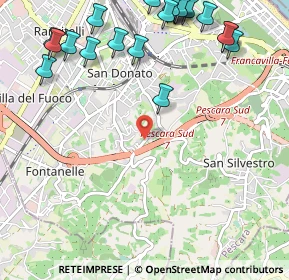 Mappa Str. Colle S. Donato, 65129 Pescara PE, Italia (1.535)