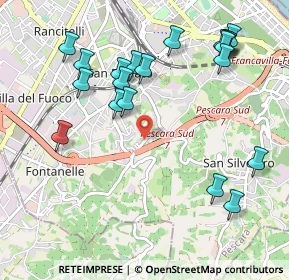 Mappa Str. Colle S. Donato, 65129 Pescara PE, Italia (1.2105)