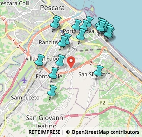 Mappa Str. Colle S. Donato, 65129 Pescara PE, Italia (2.029)