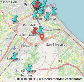 Mappa Str. Colle S. Donato, 65129 Pescara PE, Italia (2.657)