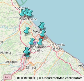 Mappa Str. Colle S. Donato, 65129 Pescara PE, Italia (7.37071)