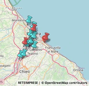 Mappa Via Alessandro Cicognini, 66023 Francavilla al Mare CH, Italia (6.38429)