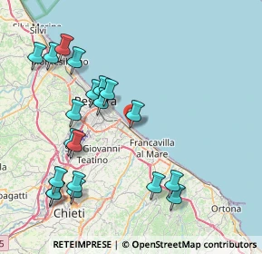 Mappa Via Vomano, 66023 Francavilla al Mare CH, Italia (9.4455)