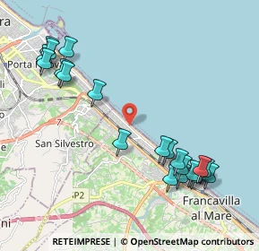 Mappa Via Vomano, 66023 Francavilla al Mare CH, Italia (2.508)