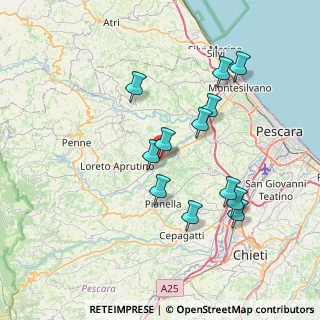 Mappa Via Maestri del Lavoro, 65010 Barberi PE, Italia (7.3075)