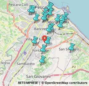 Mappa Via Lago Vivo, 65129 Pescara PE, Italia (1.975)