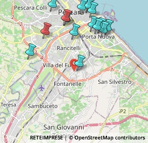 Mappa Via Lago Vivo, 65129 Pescara PE, Italia (2.486)