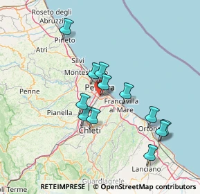 Mappa Via Lago Vivo, 65129 Pescara PE, Italia (13.84083)