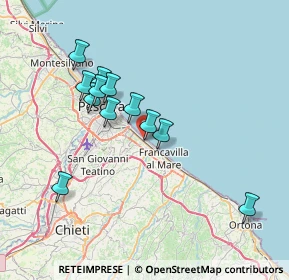 Mappa Via Monte Corno, 66023 Francavilla al Mare CH, Italia (6.895)