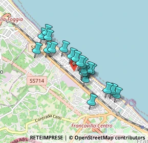 Mappa Via Monte Corno, 66023 Francavilla al Mare CH, Italia (0.714)