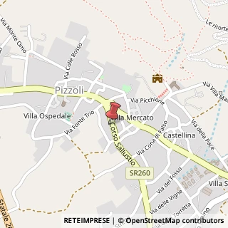 Mappa Corso Sallustio, 43, 67017 Pizzoli, L'Aquila (Abruzzo)