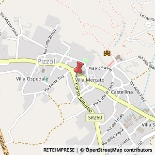 Mappa Corso Sallustio, 64, 67017 Pizzoli, L'Aquila (Abruzzo)