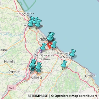 Mappa Strada Colle Renazzo, 65129 Pescara PE, Italia (7.2175)