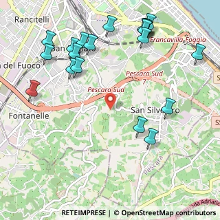 Mappa Strada Colle Renazzo, 65129 Pescara PE, Italia (1.4015)