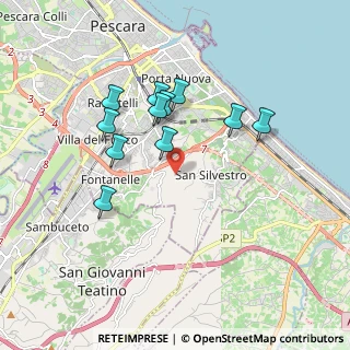 Mappa Strada Colle Renazzo, 65129 Pescara PE, Italia (1.69455)