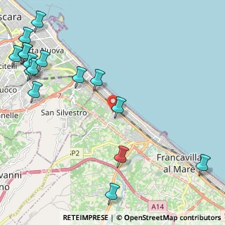 Mappa Via Madonna delle Grazie, 66023 Francavilla al Mare CH, Italia (3.2825)