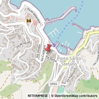 Mappa Via Baschieri Salvadori, 29, 58019 Porto Santo Stefano GR, Italia, 58019 Monte Argentario, Grosseto (Toscana)