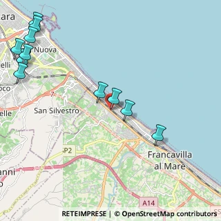 Mappa Via Nazionale Adriatica Nord, 66010 Francavilla al Mare CH, Italia (3.01818)