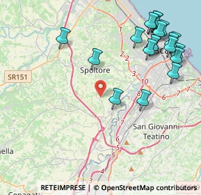 Mappa Via Santa Lucia, 65010 Spoltore PE, Italia (5.455)
