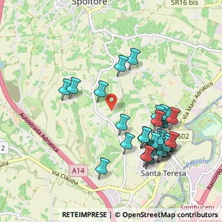 Mappa Via Santa Lucia, 65010 Spoltore PE, Italia (1.11333)