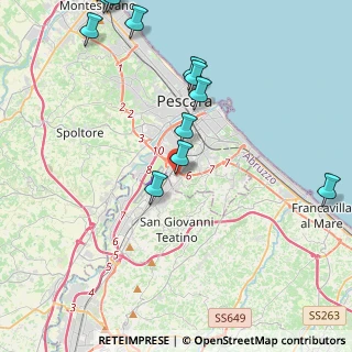 Mappa Via Fontanelle, 65129 Pescara PE, Italia (5.85462)