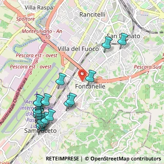 Mappa Via Fontanelle, 65129 Pescara PE, Italia (1.37889)