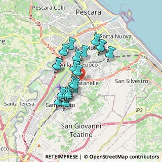 Mappa Via Fontanelle, 65129 Pescara PE, Italia (1.3905)