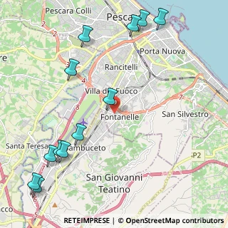 Mappa Via Fontanelle, 65129 Pescara PE, Italia (3.01083)